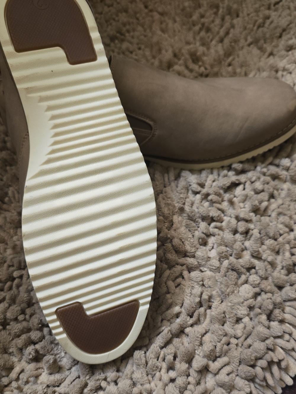New Goodfellow Men’s Size 12 Slip-On Loafers in Light Taupe - Picture 5 of 6